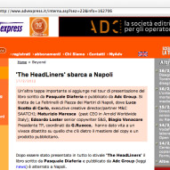 ADV Express: “The Headliners” sbarca a Napoli.